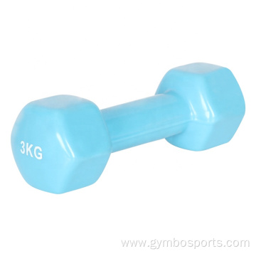 Iron Color PE Cooated Hex Dumbbell
